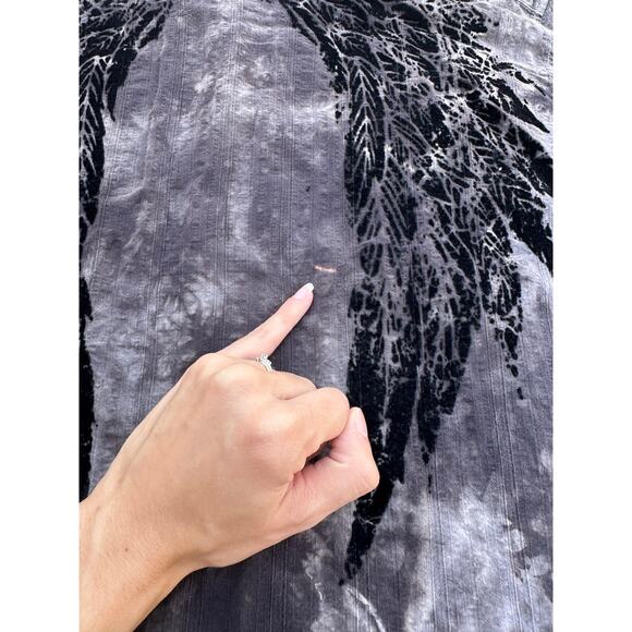 Vintage Y2K Black Winged Grunge Route 66 Button Shirt - Picture 7 of 7